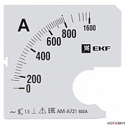 Шкала сменная для A721  800/5А-1,5 EKF