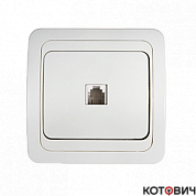 Розетка 1п с/у информационная белый RJ-45 2131 CLASSICO IN HOME