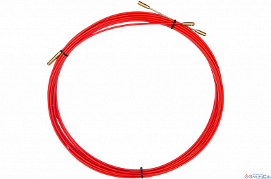 Протяжка стеклопруток кабельная d-3,5мм L=30м, красная REXANT