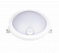 Светильник круг LED 12W 4000К 900Lm PBH - PC3-RSI d172*79мм Sensor (инфракрасн) белый IP65 Jazzway
