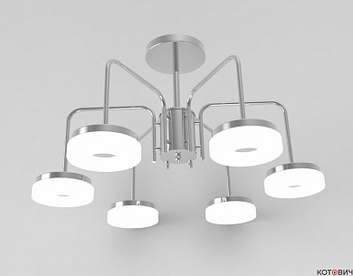 Люстра потолочная LED 72W 007-6 CR с пультом
