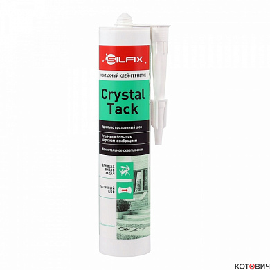 Клей монтажный прозрачный, 280 мл SILFIX Cristal Tack   