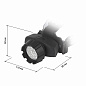 Фонарь налобный LED 7W GB-602 3*ААА 4реж черный ЭРА