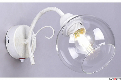 Бра настенное 1*E27 60W РС21533 WT+FG/1W