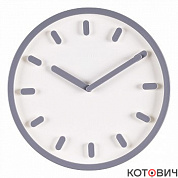 Часы настенные 3034-003 корпус белый+серый d30см Классика Рубин