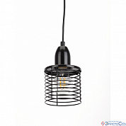 Подвес 1*E27 60W PL5 BK  металл, d110 мм, черный ЭРА