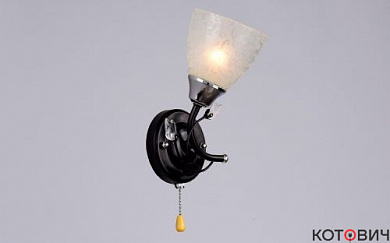 Бра настенное 1*E27 60W РС20589 BK+CR/1W