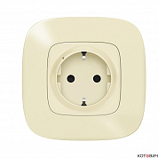 Розетка 1п умная с/з слоновая кость 2К+З Valena Allure Netatmo 752694