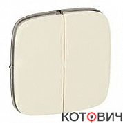 Панель лицевая для выключателя 2кл слоновая кость Valena Allure Legrand 755026