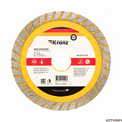Круг алмазный отрезной Turbo волна 115x22.2x2x10 мм KRANZ