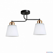 Люстра потолочная 2*E27 40W 12197/2BK+GD WT