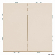 Выключатель механизм 2кл кашемир RSW10-5104-08 250В, 10А Эмили soft touch