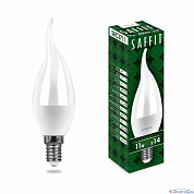 Лампа  E14  LED  Свеча на ветру  11W  4000K  BXS  FR  905Lm  230V  C37T, SBC3711 SAFFIT