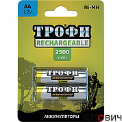 Аккумулятор ТРОФИ HR6-2BL (2500mAh)