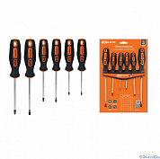 Набор отверток  6 предмет: SL:3x75;5x100;6x150, PH:0х75;1x100;2x150 (пласт. держат.), CR-V Алмаз TDM