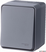 Выключатель 1кл о/у антрацит IP54 AtlasDesign Profi54 ATN544011