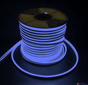 Светодиодная лента NEON голубая  220V 6W/м  IP65 50m 8*16mm 2835 120LED/m PFN-01(крат.рез.1м)Jazzway
