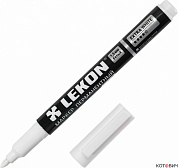 Маркер перманентный Белый 3мм LEKON EХTRA WHITE