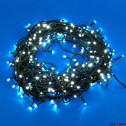 Гирлянда LED,  нить, IP20, бел, 50м, с контр.,зелен.пр, 500LED ULD-S5000-500/DGA WHITE UNIEL