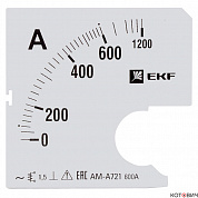 Шкала сменная для A721  600/5А-1,5 EKF