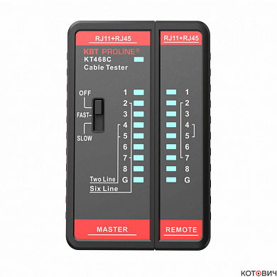 Кабельный LAN-тестерKT 468С серия PROLINE (КВТ)