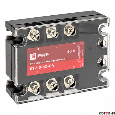 Реле твердотельное трехфазное RTP-60-DA EKF 