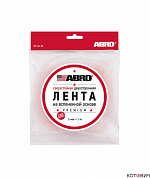 Лента двухсторонняя на вспененной PE основе белая Премиум (06 мм х 5 м) ABRO