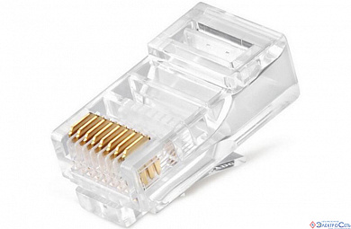 Разъем RJ-45(8P8C) под витую пару, UTP, кат. 5e PROconnect