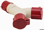 Розетка двухлучевая 380В  16А 3Р+РЕ IP44 1012-214 EKF PROxima