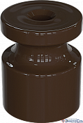 Изолятор универсальный пластиковый, цвет - коричневый (100шт/уп) GE30025-04