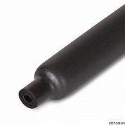 Трубка ТТК  6/2 черная c клеем КВТ