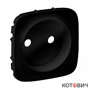 Панель лицевая для розетки 1п силовой антрацит Valena Allure Leg 754978