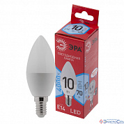 Лампа  E14  LED  Свеча  10W  4000K  B35  FR  800Lm  230V RED LINE LED ЭРА