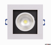 Светильник встраиваемый LED 1x8W 4000K PSP-S 211 55° White IP40