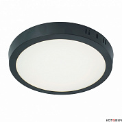 Светильник LED накл  кругл 18W 4000K d210*210*24мм 1260Lm черный IP40 AL504 с драйвер в компл. FERON