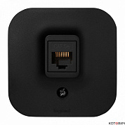 Розетка 1п о/у информационная черный UTP Quteo IP20 782480