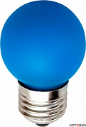 Лампа  для белт-лайт  E27  LED   1W  синий  220V 5LED, LB-37 Feron