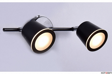 Спот  LED 10W РС22268 BK+CR/2C Абрис