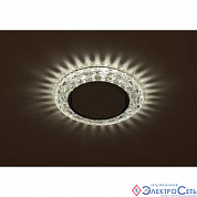 Светильник точечный GX53 прозрачный DK LD24 SL/WH с LED подсветкой 13W+4W 4000K  ЭРА